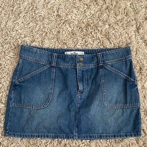 Hollister Blue Denim Mini Skirt